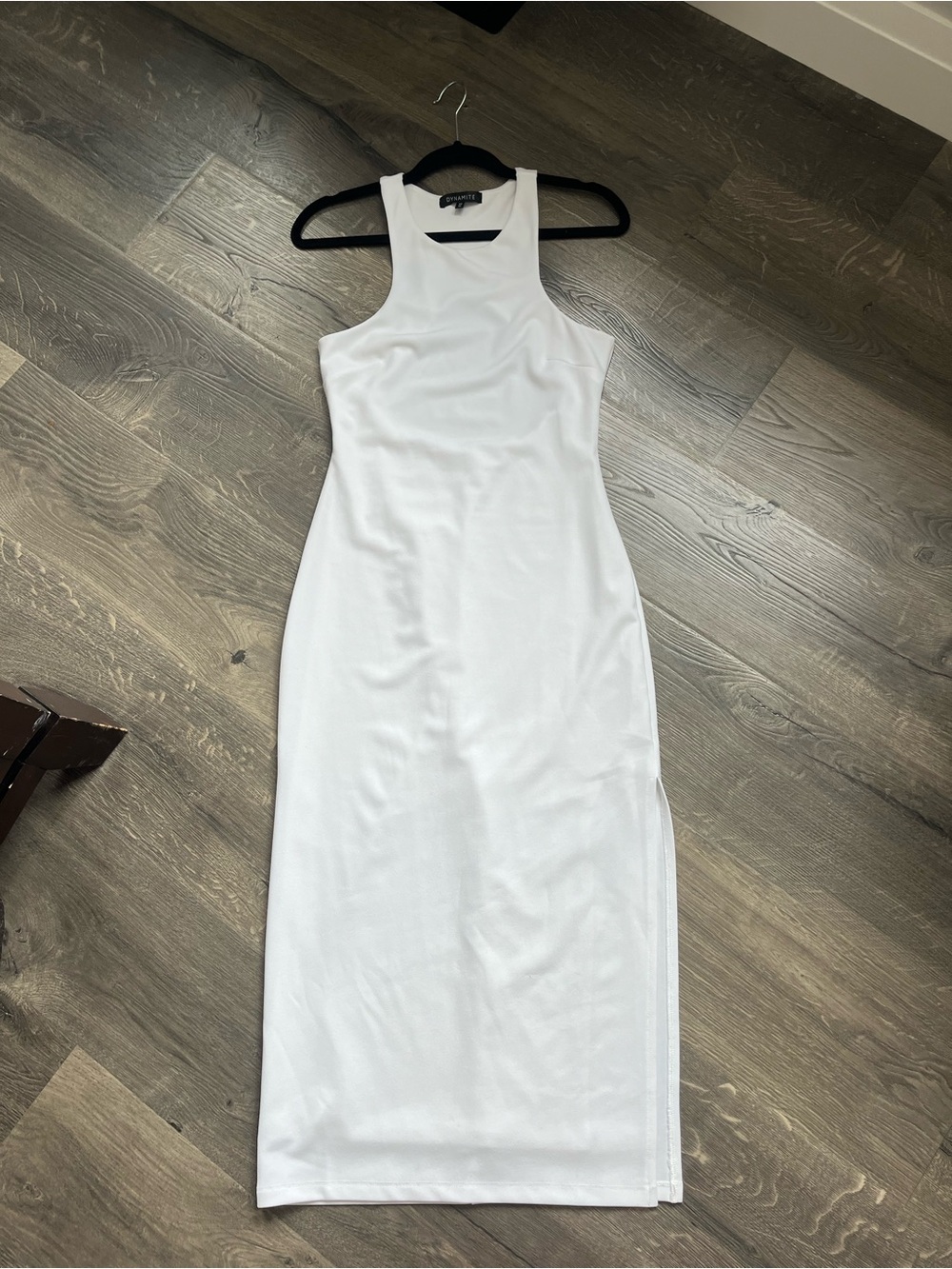 Dynamite White Racerback Midi Dress
